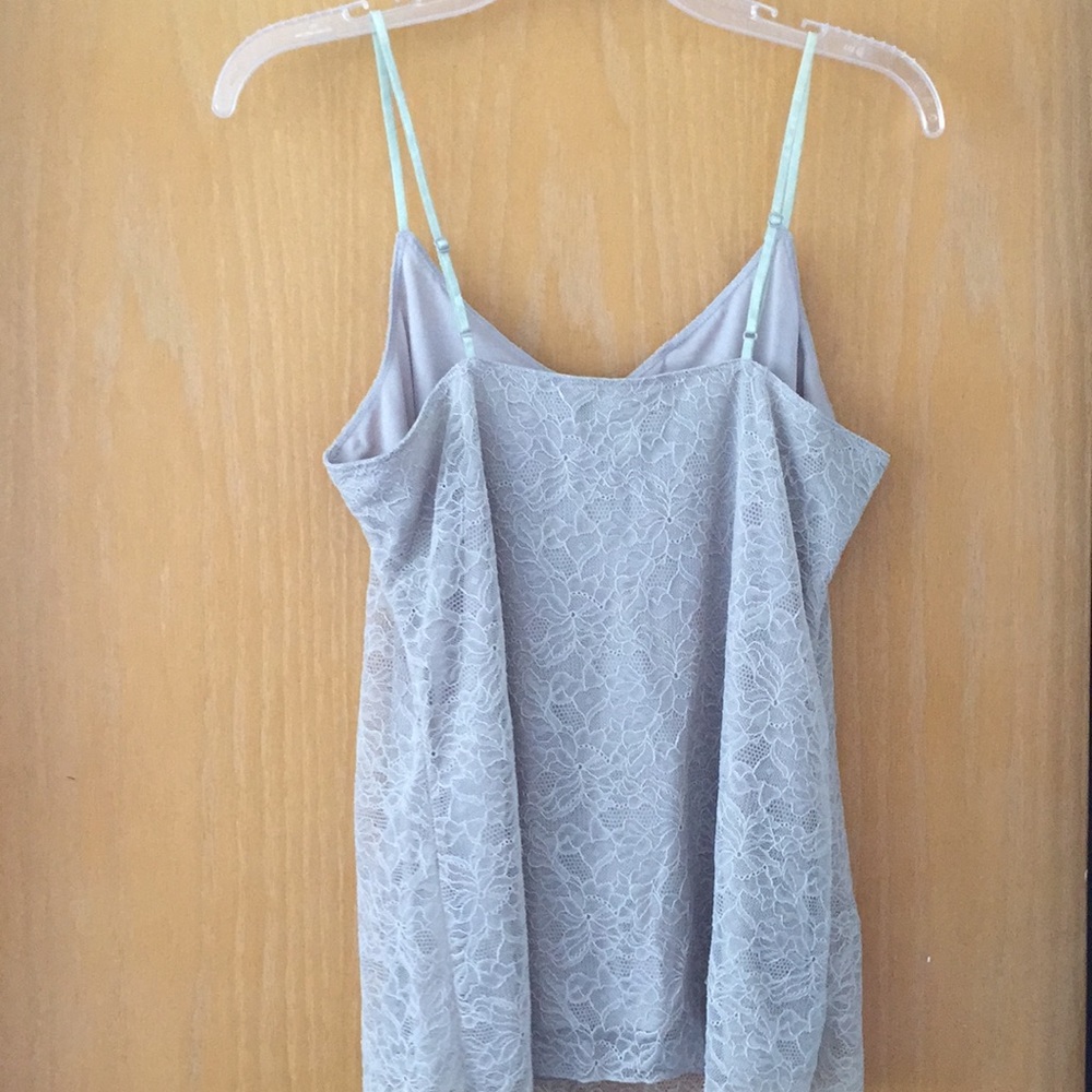 Banana Republic gray lace tank top_2